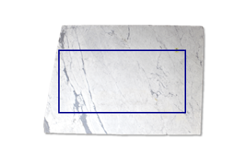 Tafelblad van Statuarietto Venato marmer op maat voor woonkamer of entree 180x90 cm