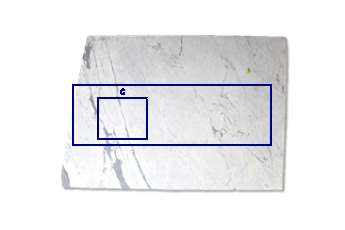Keukenblad voor spoelblak van Statuarietto Venato marmer op maat voor keuken 200x62 cm
