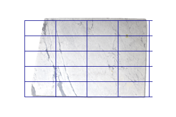 Losas 61x30.5 cm de Statuarietto Venato marmol a medida para cocina