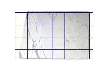 Pavimenti 40x40 cm di Statuarietto Venato marmo su misura per bagno