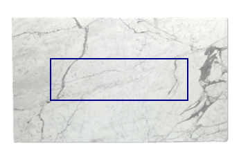 Keukenblad van Statuario Venato marmer op maat voor keuken 200x62 cm