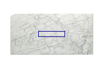 Traptrede van Calacatta Zeta marmer op maat voor woonkamer of entree 90x20 cm