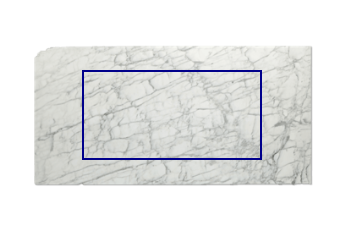 Tafelblad van Calacatta Zeta marmer op maat voor woonkamer of entree 180x90 cm