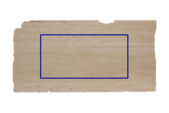 Tafelblad van Travertino Romano marmer op maat voor woonkamer of entree 180x90 cm