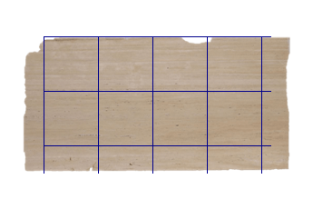 Tegels 60x60 cm van Travertino Romano marmer op maat voor woonkamer of entree