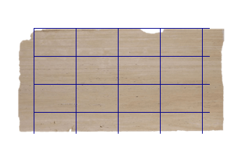Tegels 60x40 cm van Travertino Romano marmer op maat voor badkamer