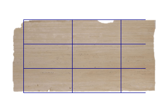 Tegels 100x50 cm van Travertino Romano marmer op maat voor badkamer