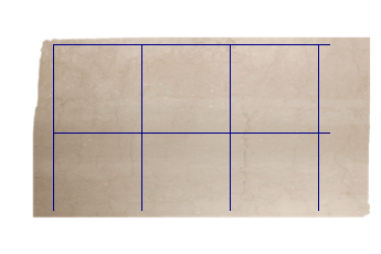 Tegels 80x80 cm van Botticino Classico marmer op maat voor wandbekleding