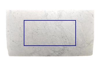 Tafelblad van Statuarietto Venato marmer op maat voor tafelblad 180x90 cm