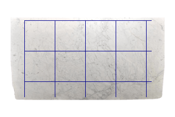 Tegels 60x60 cm van Statuarietto Venato marmer op maat voor vloeren
