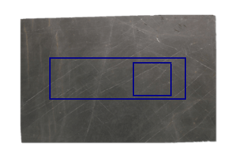 Keukenblad voor koken van Pietra Grey marmer op maat voor keuken 200x62 cm