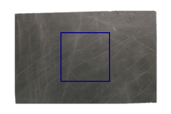 Plaat op maat van Pietra Grey marmer op maat voor woonkamer of entree 100x100 cm