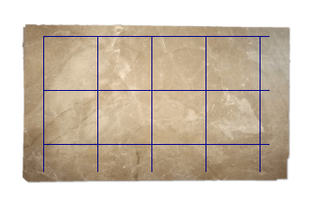 Pavimenti 60x60 cm di Emperador Light marmo su misura per bagno