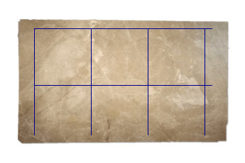 Pavimenti 80x80 cm di Emperador Light marmo su misura per bagno