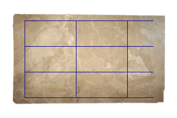 Tegels 100x50 cm van Emperador Light marmer op maat voor vloeren