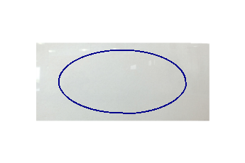 Tafelblad ovaal (ellips) van Crystal White marmer op maat voor tafelblad 180x90 cm