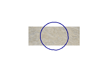 Tafelblad rond van Chocolate marmer op maat voor tafelblad 90x90 cm