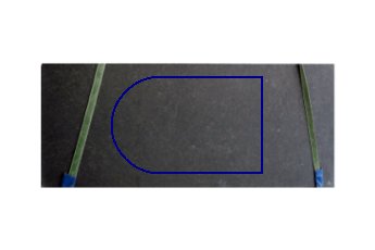 Table, demi-tour de Pierre Bleue Belge marbre sur mesure pour table 140x90 cm