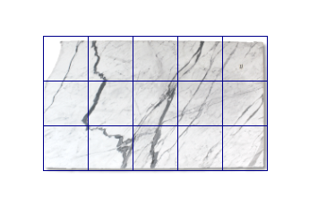Tiles 50x50 cm made of Statuario Venato marble cut to size for wall covering