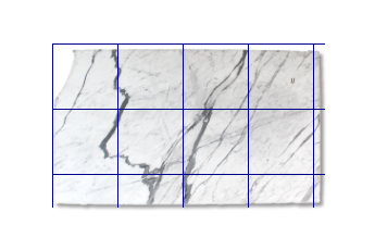 Pavimenti 60x60 cm di Statuario Venato marmo su misura per bagno