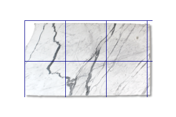Pavimenti 80x80 cm di Statuario Venato marmo su misura per bagno