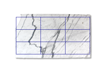 Pavimenti 80x40 cm di Statuario Venato marmo su misura per bagno