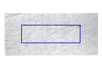 Kitchen top made of Calacatta Zeta marble cut to size for kitchen 200x62 cm