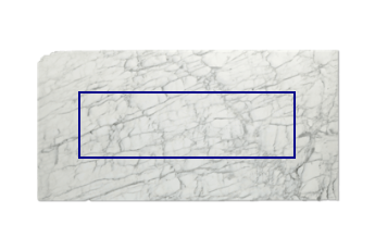 Kitchen top made of Calacatta Zeta marble cut to size for kitchen 200x62 cm