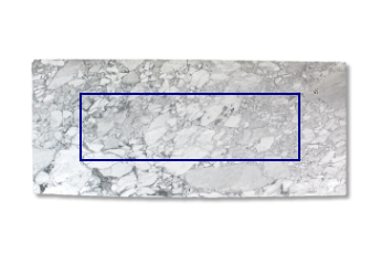 Kitchen top made of Arabescato marble cut to size for kitchen 200x62 cm