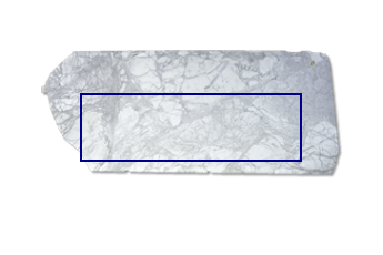 Piano cucina di Calacatta Belgia marmo su misura per cucina 200x62 cm