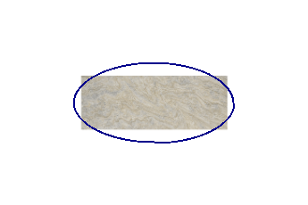 Tafelblad ovaal (ellips) van Chocolate marmer op maat voor woonkamer of entree 180x90 cm
