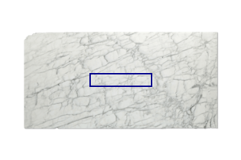 Pedate di Calacatta Zeta marmo su misura per soggiorno o ingresso 90x20 cm
