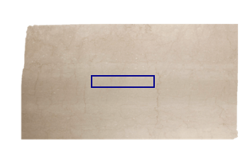 Contremarche de Botticino Classico marbre sur mesure pour salon ou entrée 90x18 cm