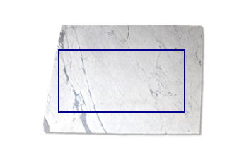 Table, rectangulaire de Statuarietto Venato marbre sur mesure pour salon ou entrée 180x90 cm