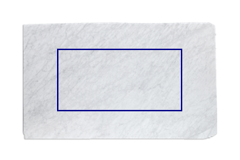 Tafelblad van Bianco Carrara marmer op maat voor woonkamer of entree 180x90 cm