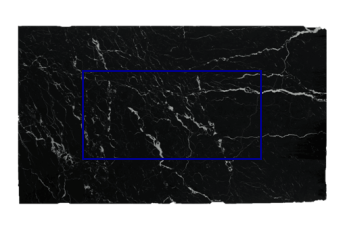 Table top, rectangular made of Nero Marquina marble cut to size for living or entrance hall 180x90 cm