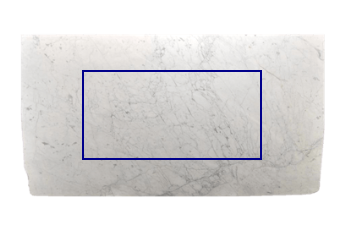 Table top, rectangular made of Statuarietto Venato marble cut to size for living or entrance hall 180x90 cm