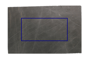 Table top, rectangular made of Pietra Grey marble cut to size for table top 180x90 cm