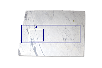 Kitchen top, rinse made of Statuarietto Venato marble cut to size for kitchen 200x62 cm