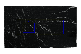 Kitchen top, rinse made of Nero Marquina marble cut to size for kitchen 200x62 cm