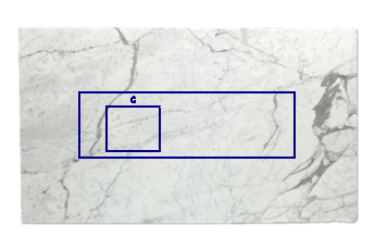 Kitchen top, rinse made of Statuario Venato marble cut to size for kitchen 200x62 cm