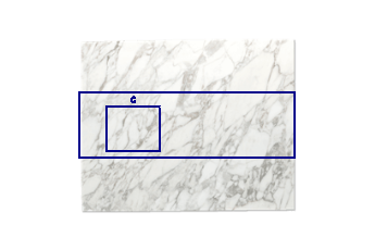Kitchen top, rinse made of Calacatta Oro marble cut to size for kitchen 200x62 cm