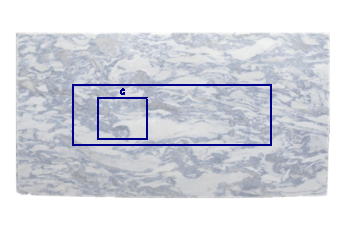 Kitchen top, rinse made of Calacatta Blue marble cut to size for kitchen 200x62 cm