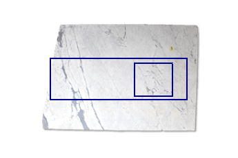 Plan de cuisine, cuire de Statuarietto Venato marbre sur mesure pour cuisine 200x62 cm