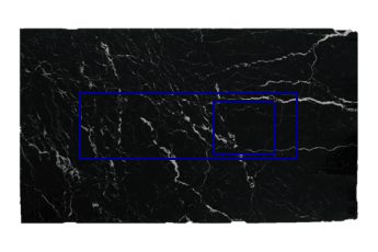 Kitchen top, cook made of Nero Marquina marble cut to size for kitchen 200x62 cm