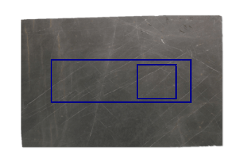 Kitchen top, cook made of Pietra Grey marble cut to size for kitchen 200x62 cm