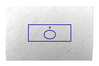 Wastafelblad van Bianco Carrara Gioia marmer op maat voor badkamer 150x60 cm