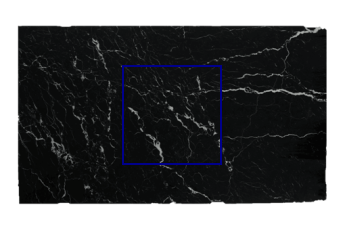 Cut to size slab made of Nero Marquina marble cut to size for living or entrance hall 100x100 cm