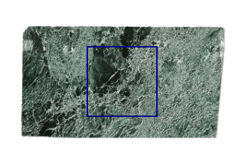 Plaque scié de Vert des Alpes marbre sur mesure pour sols 100x100 cm