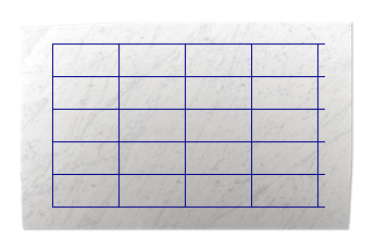 Tiles 61x30.5 cm made of Bianco Carrara Gioia marble cut to size for living or entrance hall